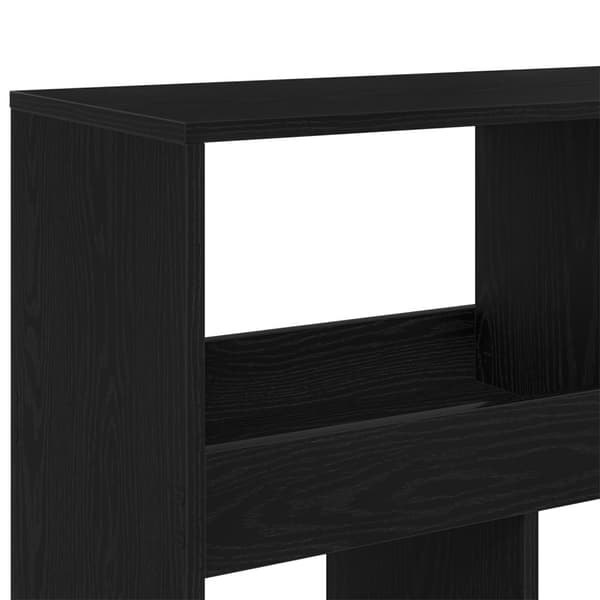 vidaXL Plantestativ Svart Eik Konstruert Tre 100x33x187,5 cm