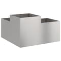 Miniatyrbillede 6 af 11: vidaXL Haveplanter Sølv Rustfrit stål 80 x 80 x 48 cm Plantere