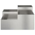 Miniatyrbillede 7 af 11: vidaXL Haveplanter Sølv Rustfrit stål 80 x 80 x 48 cm Plantere