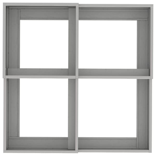 vidaXL Havekrukke Sølv Rustfrit stål 100 x 100 x 48 cm Krukker