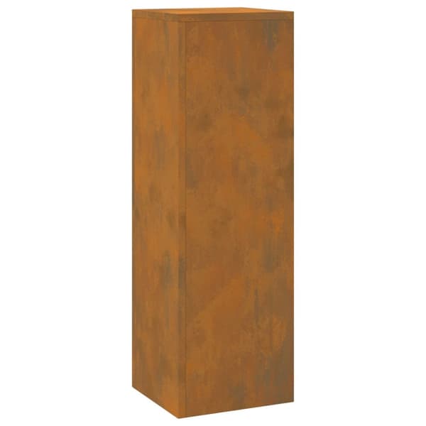 vidaXL Planteholdere Sæt af 2 Rustne Vejrbestandigt stål 24 x 24 x 75 cm