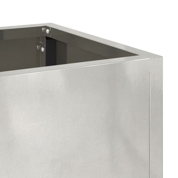 vidaXL Hevet Hagebed 100x26x82 cm Rustfritt Stål
