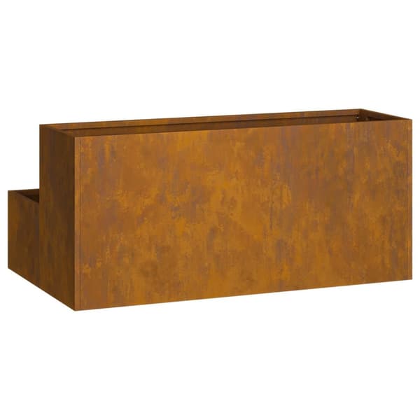 vidaXL Puutarhapenkit 2-Tasoinen 100x60x45 cm Säänkestävä Teräs