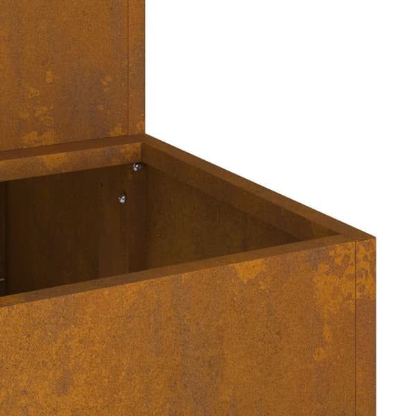 vidaXL Puutarhapenkit 2-Tasoinen 100x60x45 cm Säänkestävä Teräs