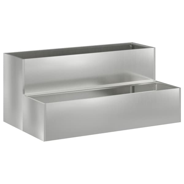 vidaXL Haveplantekasse Galvaniseret stål 100 x 60 x 45 cm Slidstærk