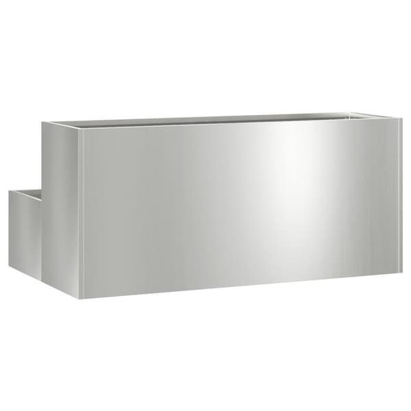 vidaXL Haveplantekasse Galvaniseret stål 100 x 60 x 45 cm Slidstærk