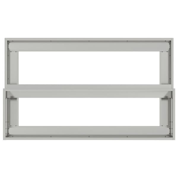 vidaXL Haveplantekasse Galvaniseret stål 100 x 60 x 45 cm Slidstærk