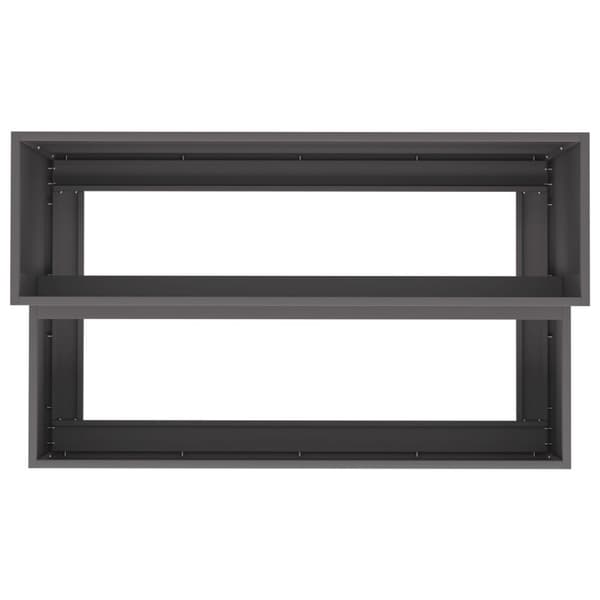 vidaXL Trädgårdsplanterare Svart Plast 100 x 60 x 45 cm Planterare