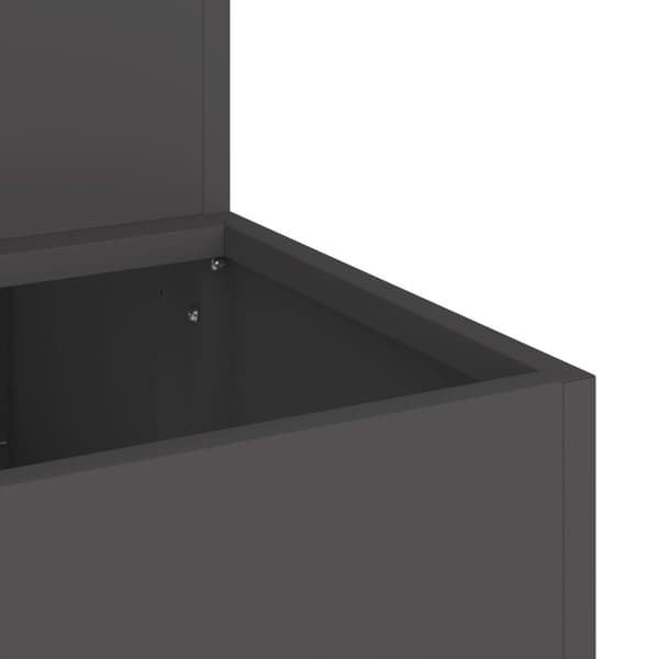 vidaXL Trädgårdsplanterare Svart Plast 100 x 60 x 45 cm Planterare