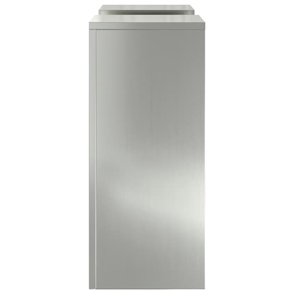 vidaXL utendørs planteholdere søyle 2 stk 24x24x55 cm galvanisert stål