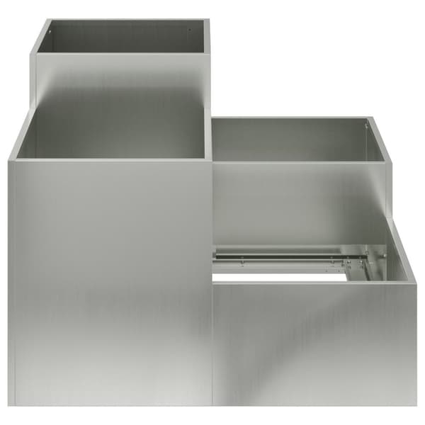 vidaXL Hagekasse 80x80x60 cm Galvanisert Stål