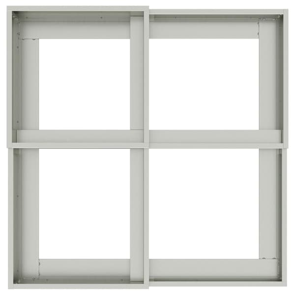vidaXL Hagekasse 80x80x60 cm Galvanisert Stål