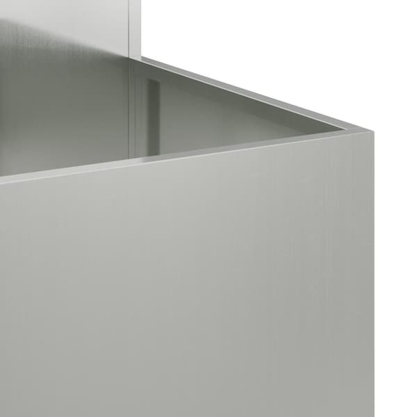 vidaXL Hagekasse 80x80x60 cm Galvanisert Stål