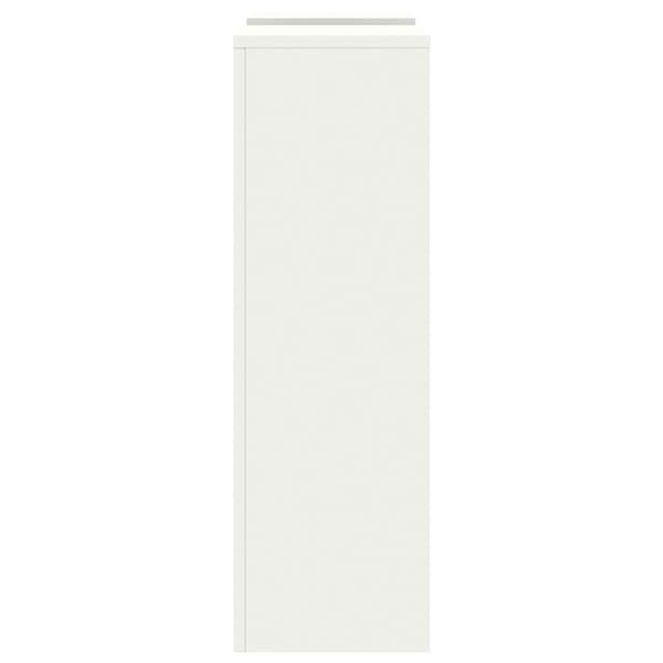 vidaXL Ulkokasvien Jalustat Pilarit 2 kpl Valkoinen 24x24x75 cm Teräs