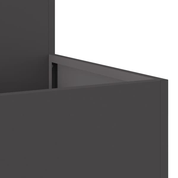 vidaXL Haveplantekasse Sort Koldvalset stål 100 x 100 x 48 cm