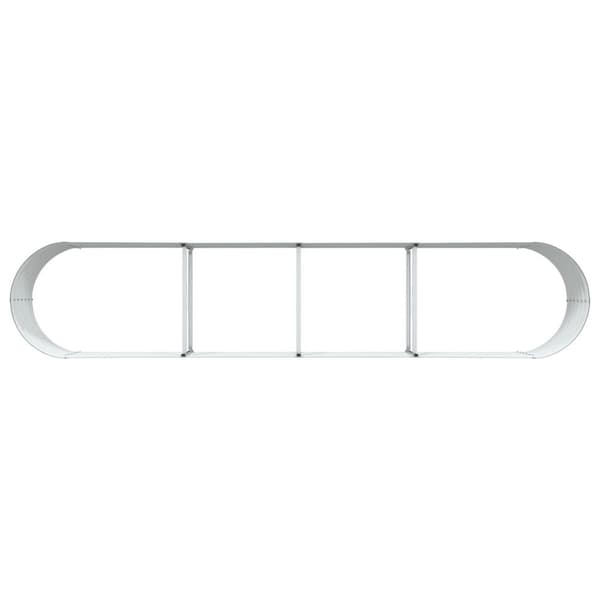 vidaXL Havelyft Brun Galvaniseret stål 400 x 80 x 44 cm Holdbar