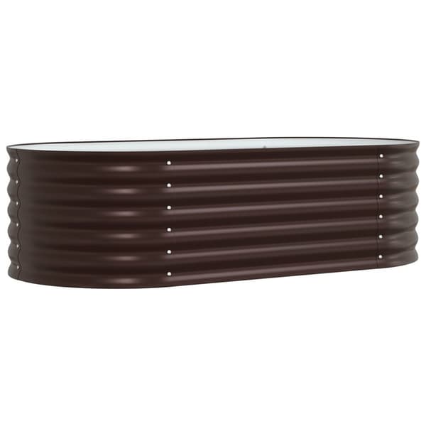 vidaXL Hagedyrkebed Brun 160x80x44 cm i Galvanisert Stål
