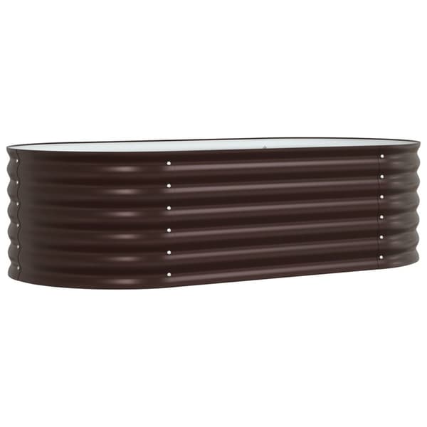 vidaXL Hagedyrkebed Brun 160x80x44 cm i Galvanisert Stål