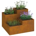 Miniatyrbilde 3 av 11: vidaXL Hagekasse 80x80x60 cm Værbestandig Stål