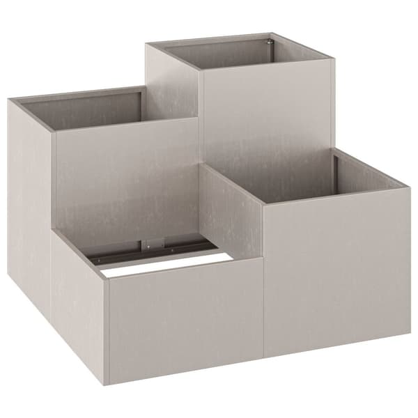 vidaXL Hagekasse 80x80x60 cm Værbestandig Stål