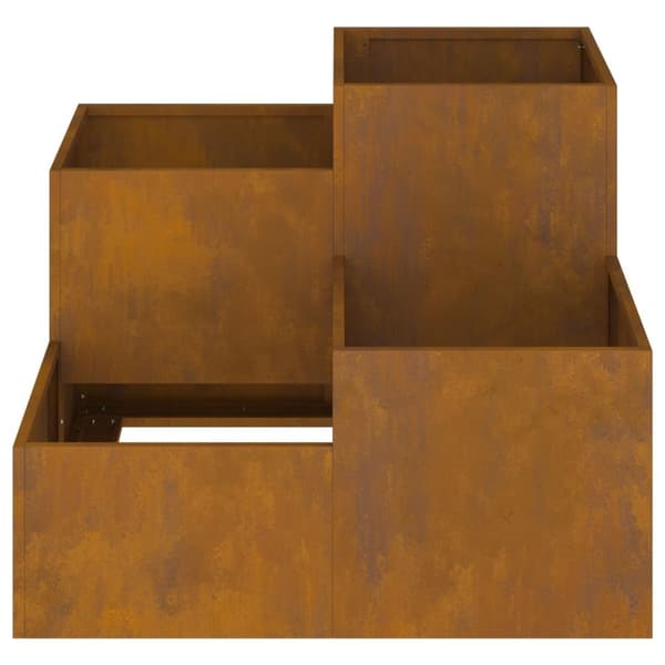 vidaXL Hagekasse 80x80x60 cm Værbestandig Stål