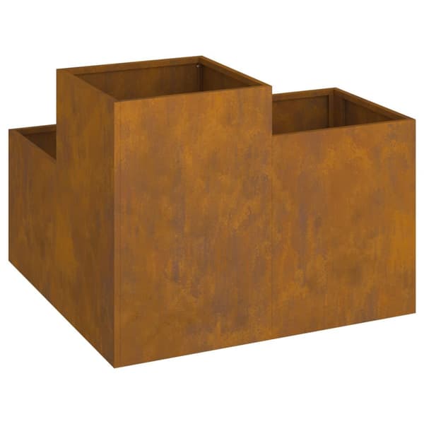 vidaXL Hagekasse 80x80x60 cm Værbestandig Stål