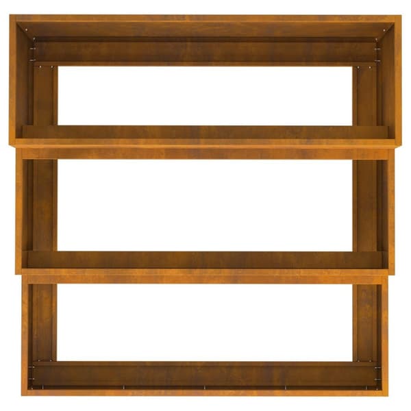vidaXL hagekasse 3-tier 90x90x35 cm værbestandig stål
