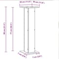 Miniatyrbilde 10 av 10: vidaXL Plantebord 2 stk Svart Eik 30x30x80 cm Konstruert Tre