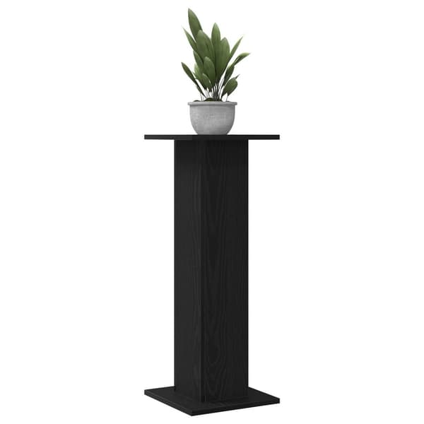 vidaXL Kasviteline 2 kpl Musta Tammi 30x30x80 cm Tekninen Puu