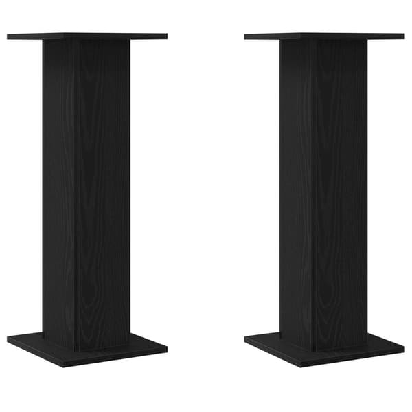 vidaXL Kasviteline 2 kpl Musta Tammi 30x30x80 cm Tekninen Puu