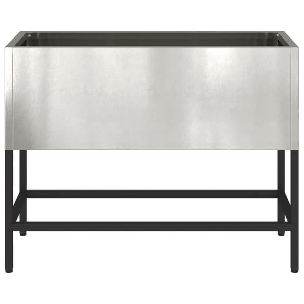 vidaXL Hevet Hagebed 60x26x45 cm Rustfritt Stål