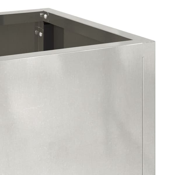 vidaXL Hevet Hagebed 60x26x45 cm Rustfritt Stål