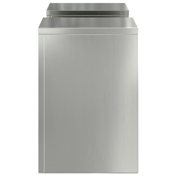 vidaXL utendørs plante stativer søyle 2 stk 24x24x35 cm galvanisert stål