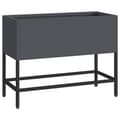 Miniatyrbillede 4 af 11: vidaXL Antracit Metal 60 x 26 x 45 cm Metal Plantekrukke Rektangulær