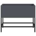 Miniatyrbillede 6 af 11: vidaXL Antracit Metal 60 x 26 x 45 cm Metal Plantekrukke Rektangulær