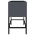 Miniatyrbillede 7 af 11: vidaXL Antracit Metal 60 x 26 x 45 cm Metal Plantekrukke Rektangulær