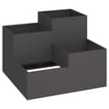 Miniatyrbilde 4 av 11: vidaXL Hagekasse 80x80x60 cm Svart Stål