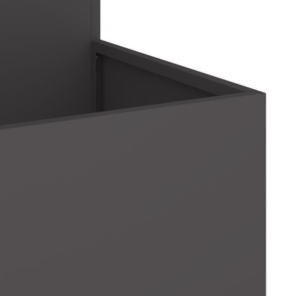 vidaXL Hagekasse 80x80x60 cm Svart Stål