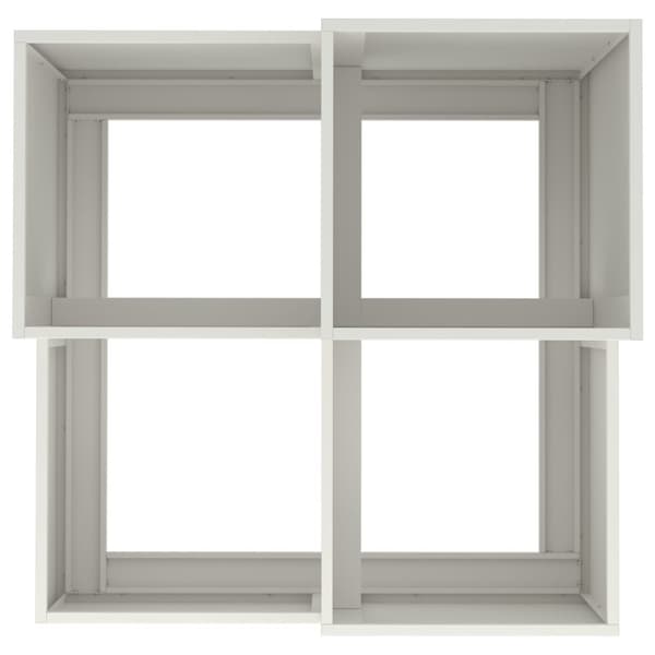 vidaXL Hageplantekasse 80x80x60 cm Hvit Stål