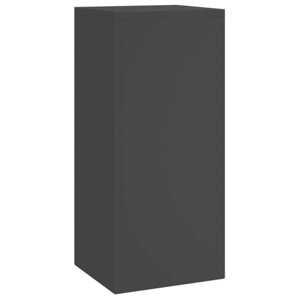 vidaXL Planteholdere Sæt med 2 Sort Koldvalset stål 24 x 24 x 55 cm