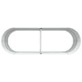 Miniatyrbilde 9 av 11: vidaXL Hagehevet Bed Grøn 240x80x81 cm Galvanisert Stål