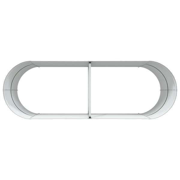 vidaXL Hagehevet Bed Grøn 240x80x81 cm Galvanisert Stål