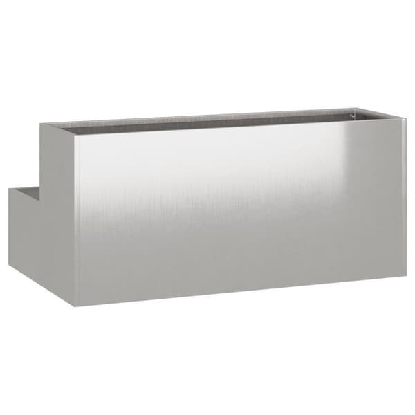 vidaXL kaksitasoinen puutarhakasvatus 100x60x45 cm ruostumaton teräs