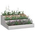 Pikkukuva 3 / 11: vidaXL Puutarhakastelija 3-Taso 90x90x35 cm Ruostumaton Teräs