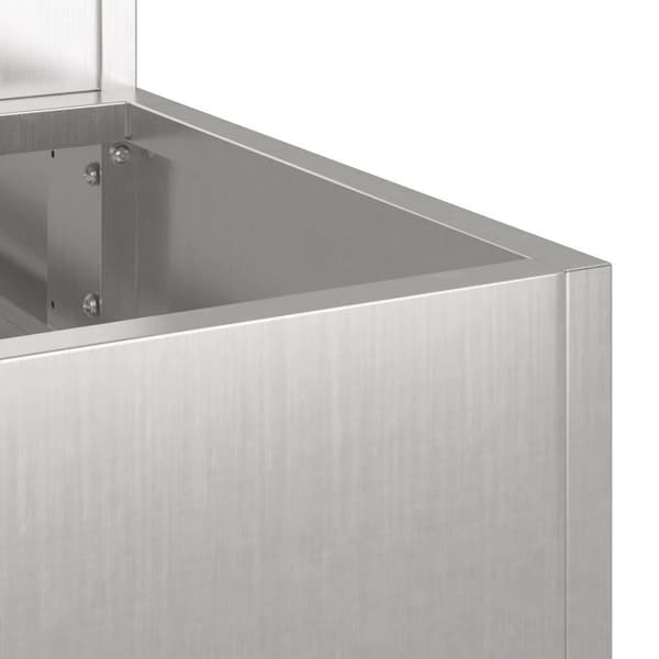 vidaXL Puutarhakastelija 3-Taso 90x90x35 cm Ruostumaton Teräs