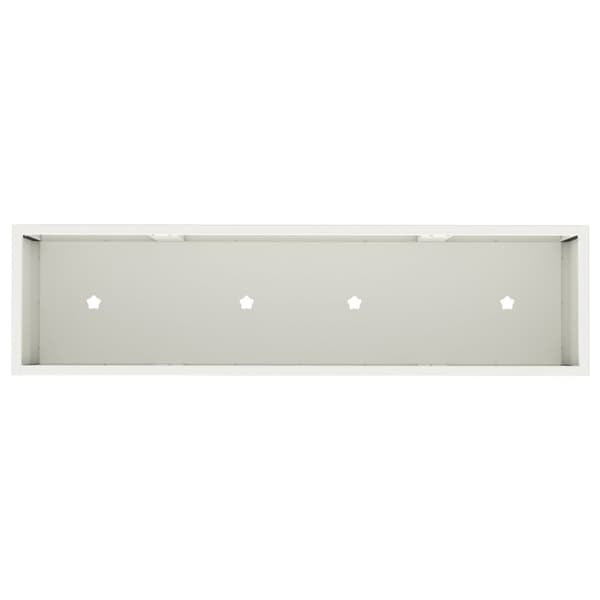 vidaXL Hvid Metal 100 x 26 x 82 cm Enkel Gulvplanter Rektangulær