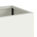 Miniatyrbillede 9 af 11: vidaXL Hvid Metal 100 x 26 x 82 cm Enkel Gulvplanter Rektangulær