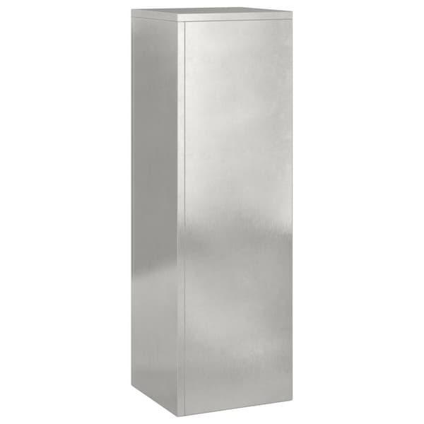 vidaXL Utendørs Planteholdere Søyle 2 stk 24x24x75 cm Rustfritt stål