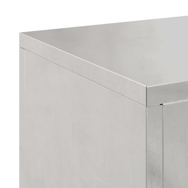 vidaXL Utendørs Planteholdere Søyle 2 stk 24x24x75 cm Rustfritt stål