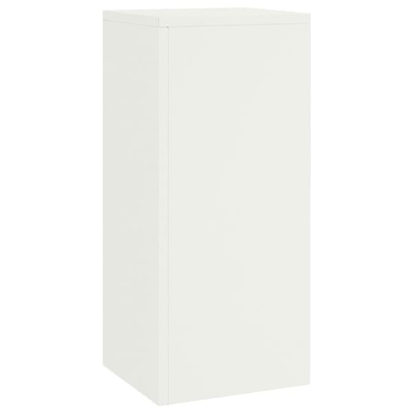 vidaXL Plant Stands Set om 2 Vit Kallvalsat stål 24 x 24 x 55 cm